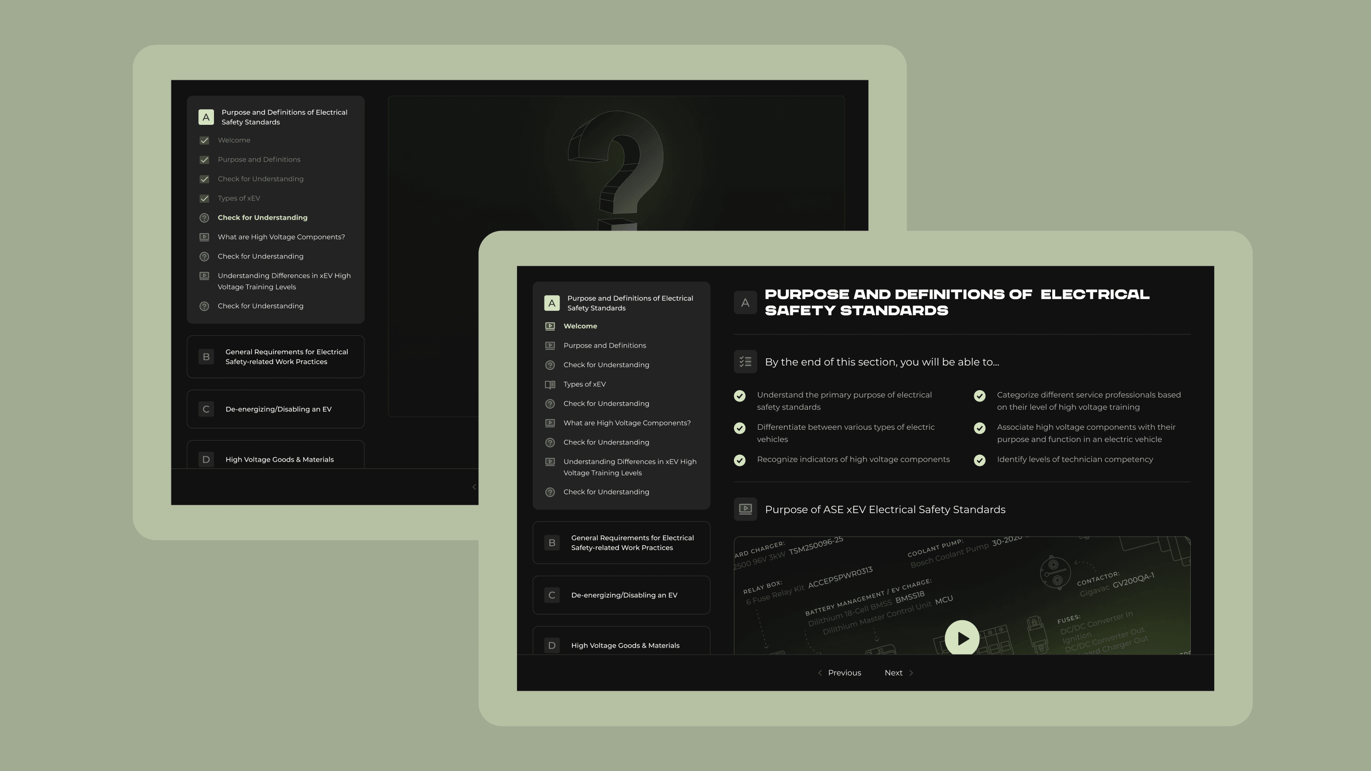 Legacy EV - Education Platform