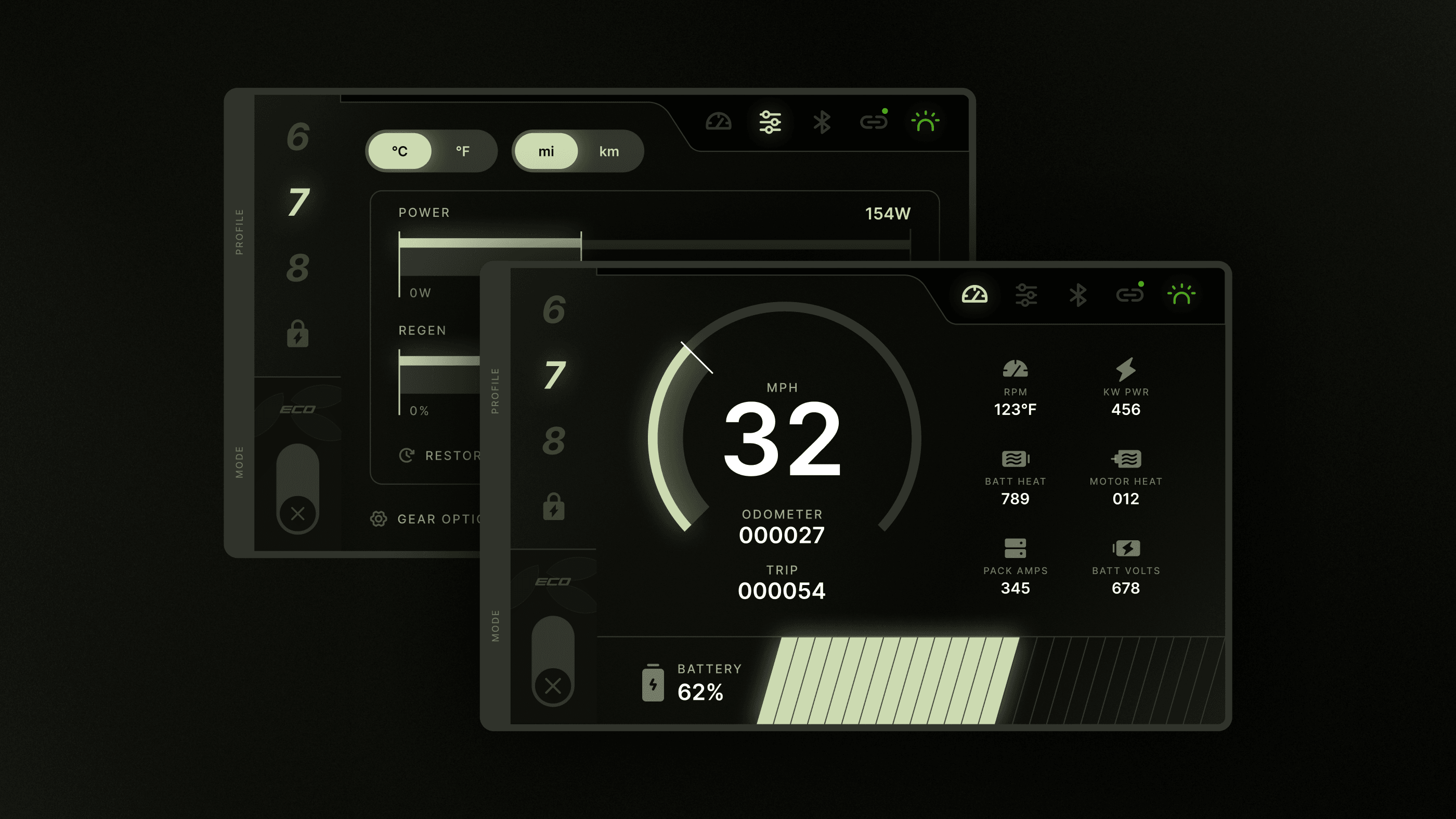 Legacy EV - Custom Kart GUI