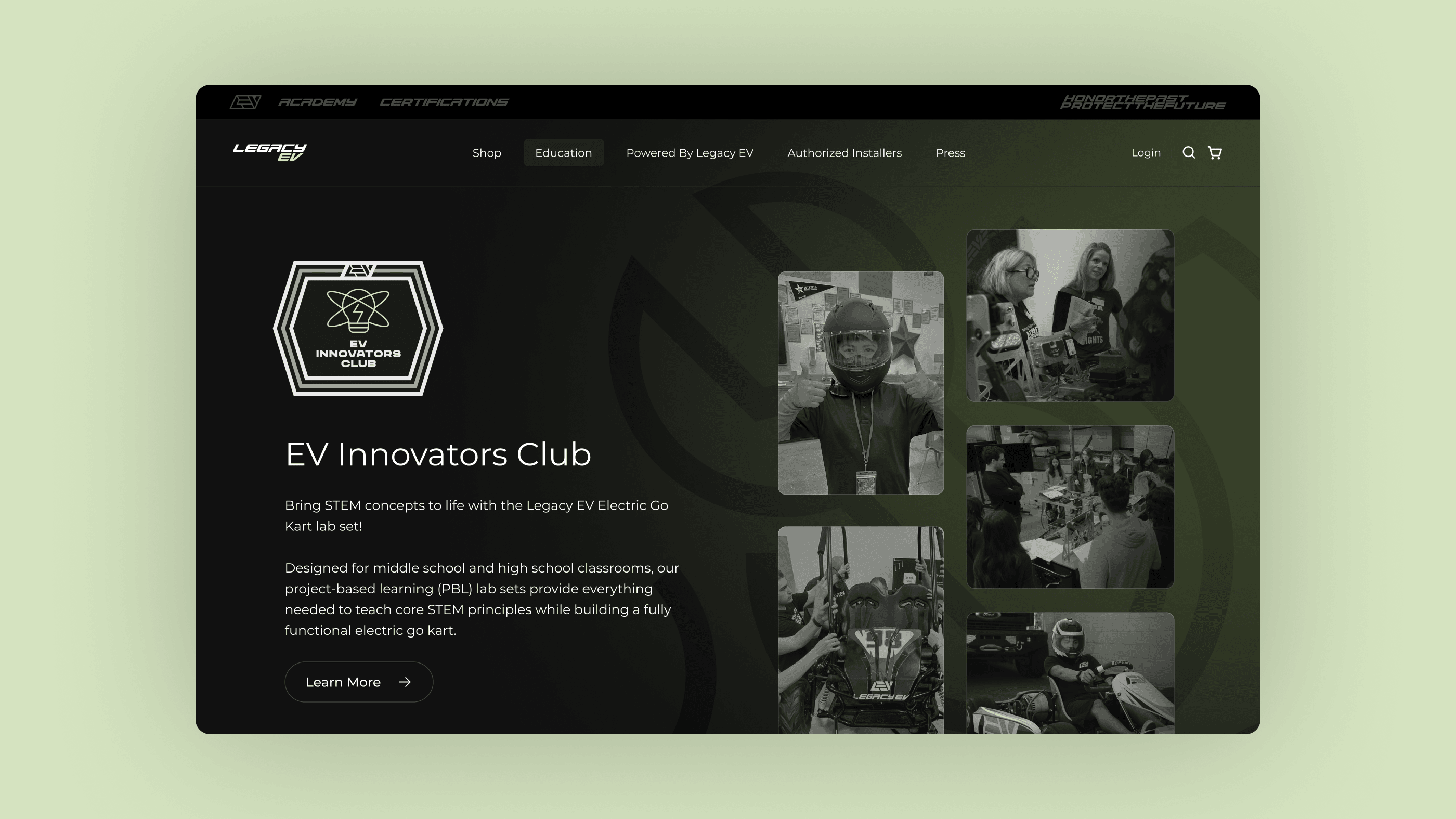 Legacy EV - Marketing Website